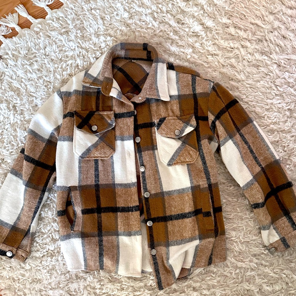 Plaid Shirt Coat